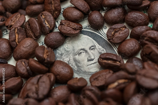 Fototapeta Kaffeebohnen Kaffeepreise USA