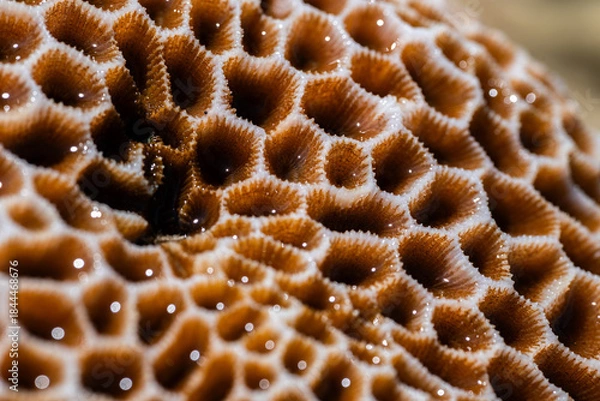 Obraz Close-up photo of coral reef texture. Natural background.