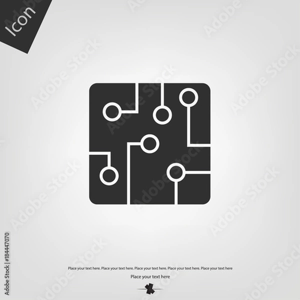Obraz Circuit board vector icon