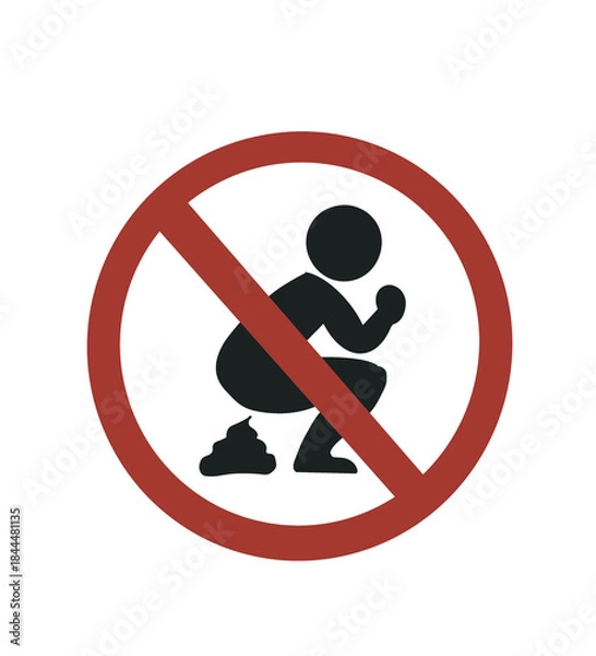 Obraz No defecation 