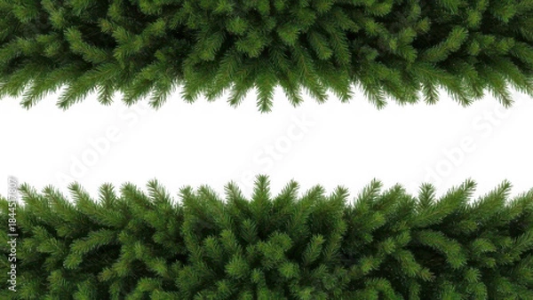 Fototapeta Close up of artificial grass blades with a black space in the middle