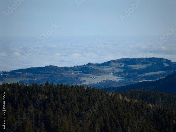 Obraz mountain landscape with clouds