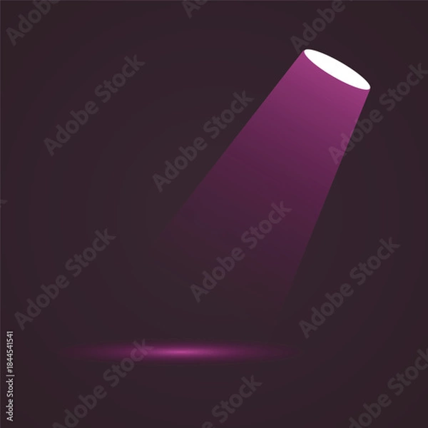 Obraz Studio Spotlight Lighting Effect on Dark Background