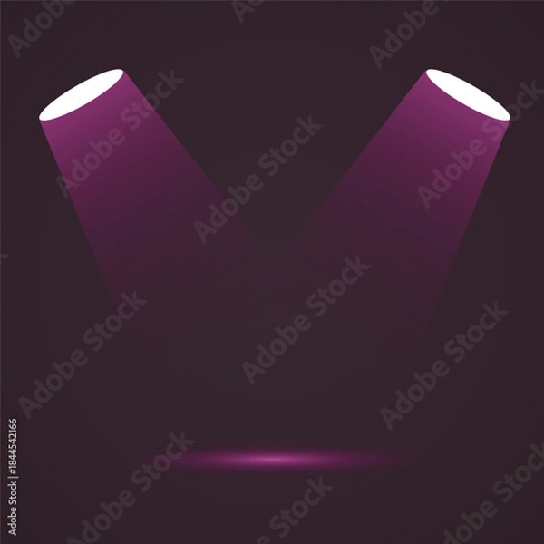 Obraz Abstract Spotlight Lighting Effect on Dark Background