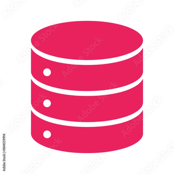 Obraz Database icon representing data storage