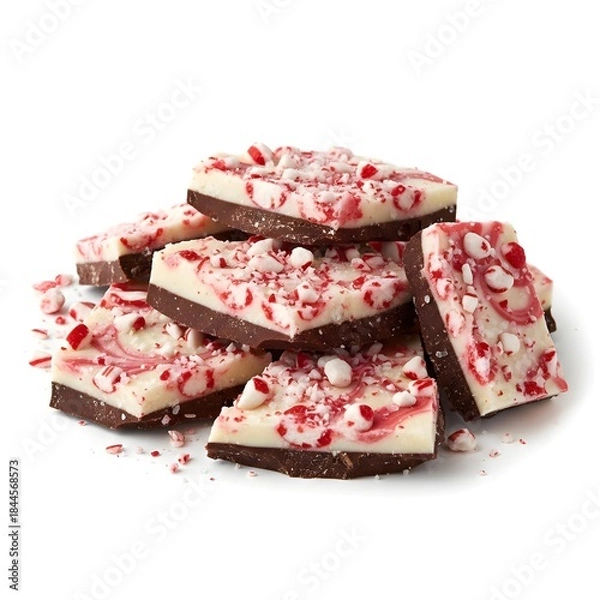 Obraz peppermint bark pieces