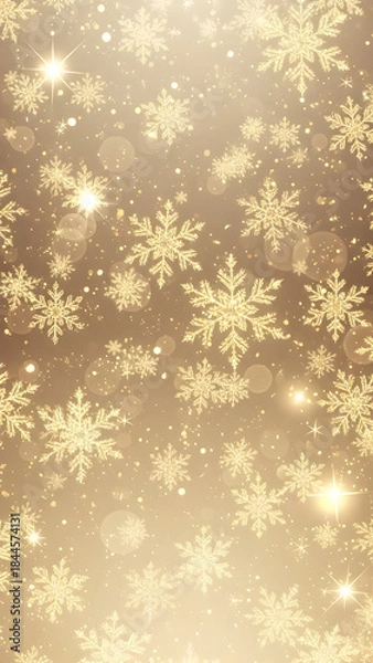 Obraz christmas background with snowflakes