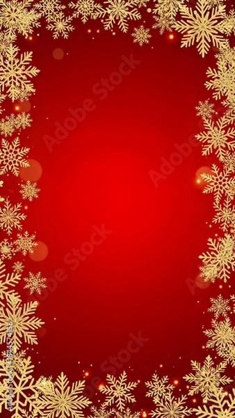 Obraz christmas background with snowflakes