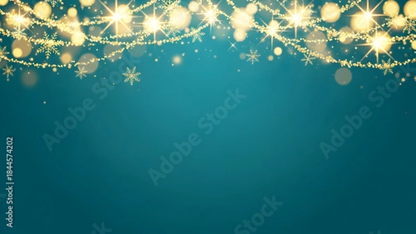 Obraz christmas background with snowflakes