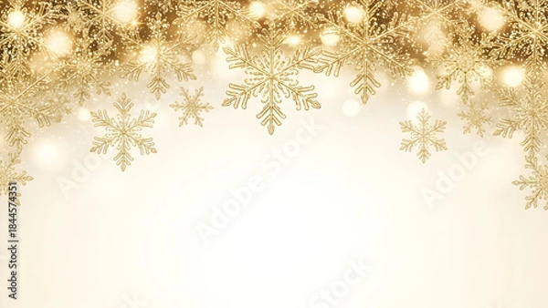 Obraz christmas background with snowflakes