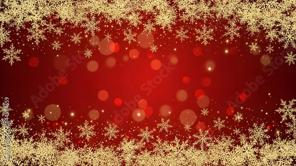 Obraz christmas background with snowflakes