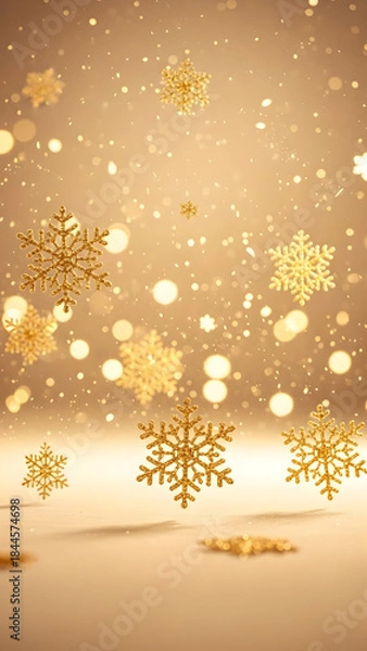 Obraz christmas background with snowflakes