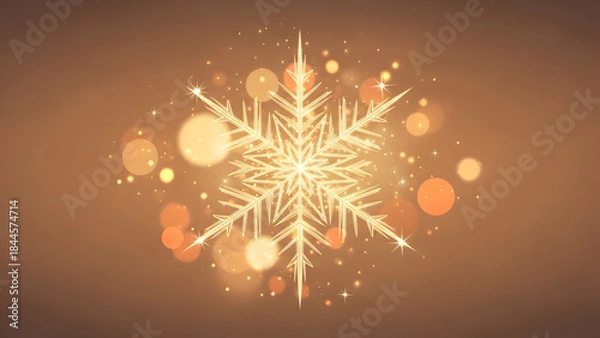 Obraz christmas background with snowflakes