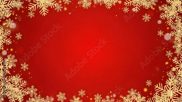Obraz christmas background with snowflakes