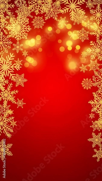 Obraz christmas background with snowflakes