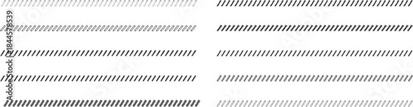 Obraz 手書きのスラッシュ・斜めのライン　線　ベクター