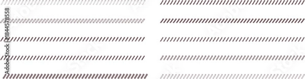 Obraz 手書きのスラッシュ・斜めのライン　線　ベクター