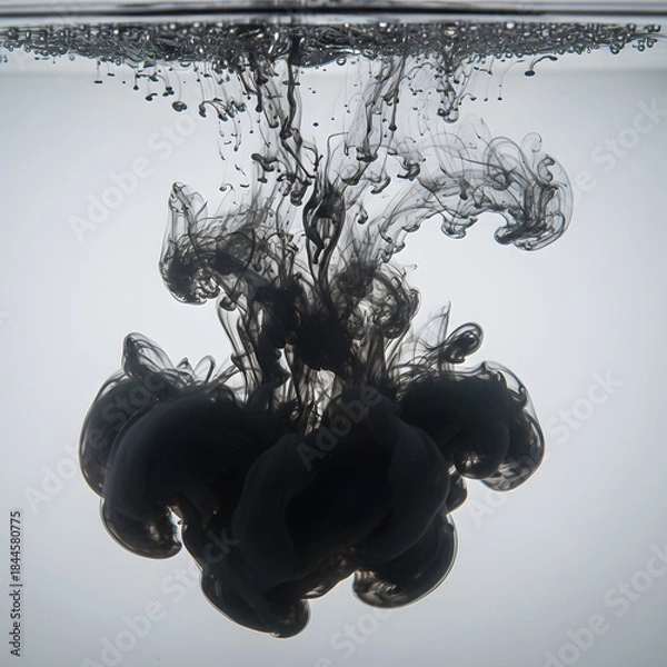 Obraz water splash on black