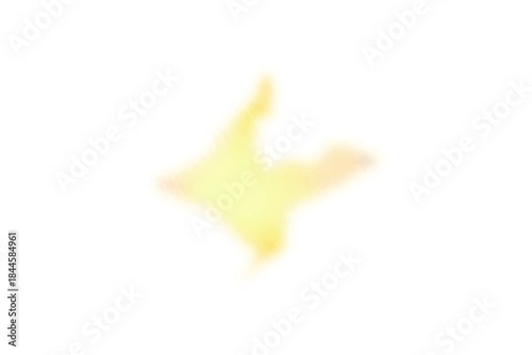 Obraz 中央が光る黄色のグラデーションぼかし図形 