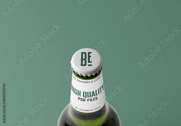 Obraz Beer Bottle Crown Cap Mockup