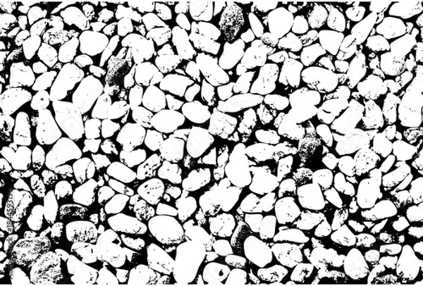 Obraz Clean black background with white text and graphics overlay