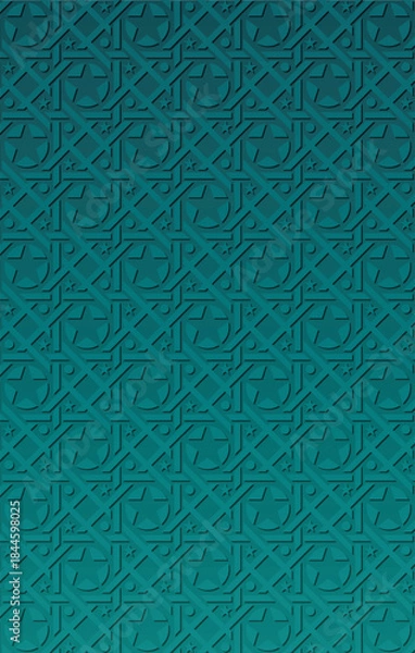 Obraz abstract islamic background illustration with dynamic shapes composition