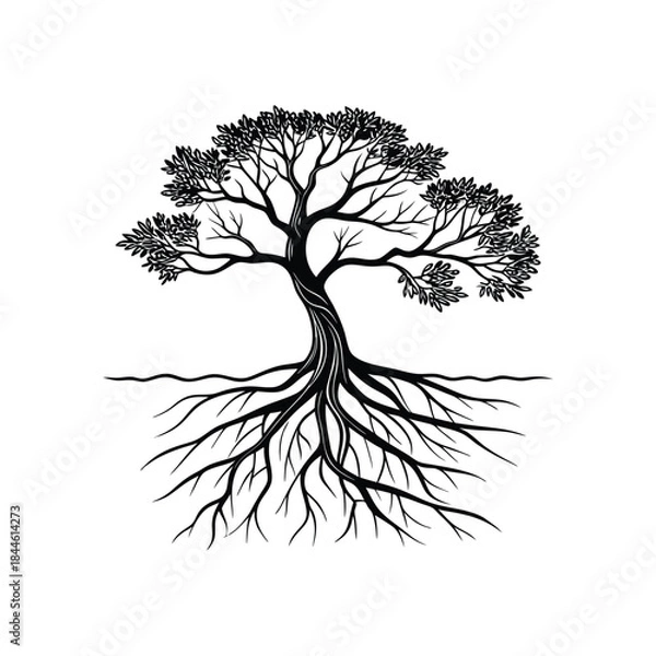 Fototapeta vector tree silhouette