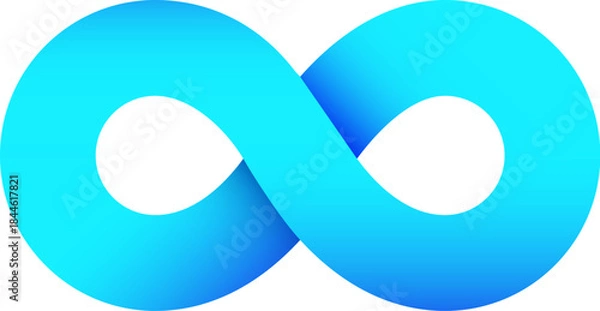 Obraz Blue infinity loop