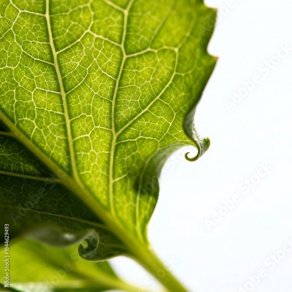 Fototapeta green leaf macro