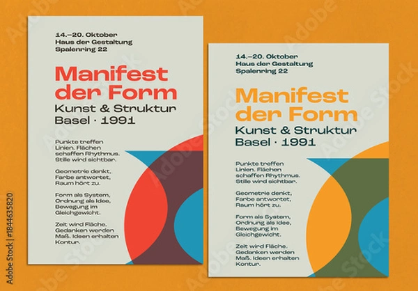 Obraz Swiss Style Grotesk Poster Template