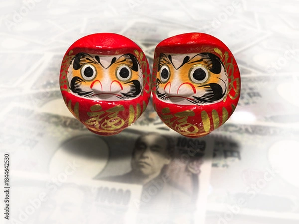 Obraz ダルマとお金