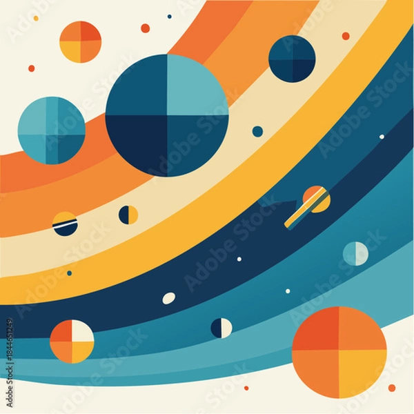 Obraz Desert Sun Vector Landscape