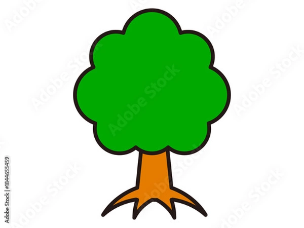 Fototapeta シンプルな木のアイコン素材