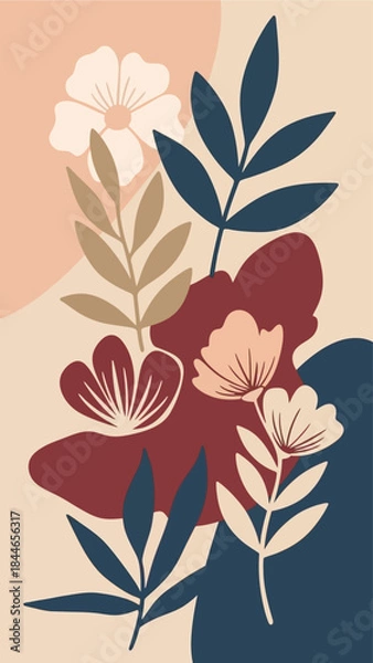 Obraz floral frame illustration