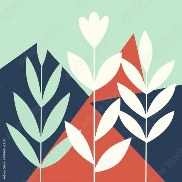 Obraz floral frame illustration