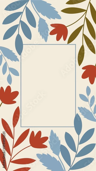 Obraz floral frame illustration