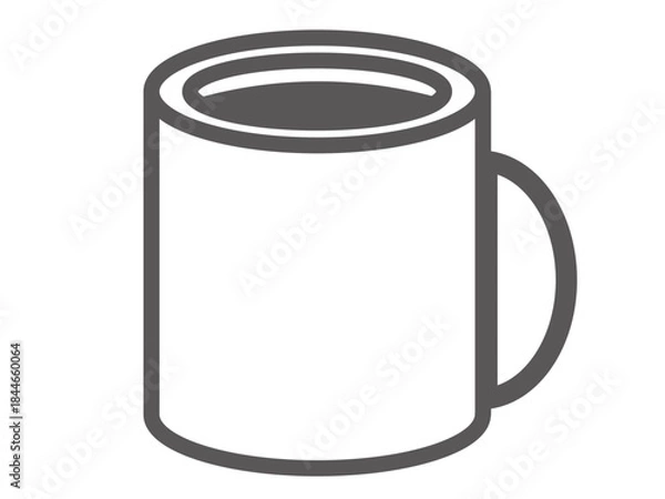 Fototapeta シンプルなマグカップのアイコン素材2