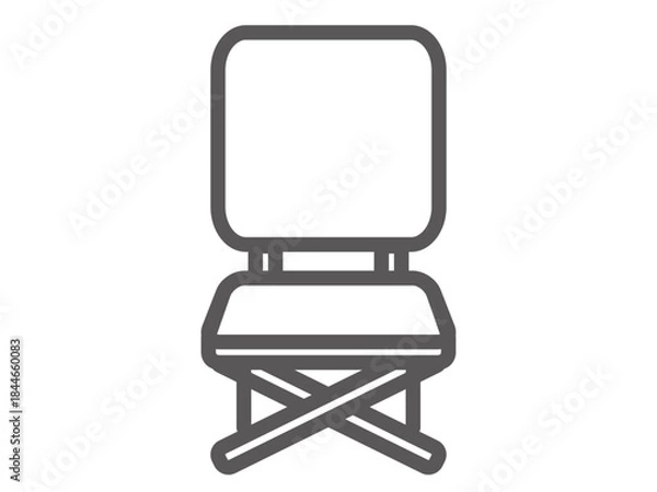 Fototapeta 	シンプルな椅子のアイコン素材2