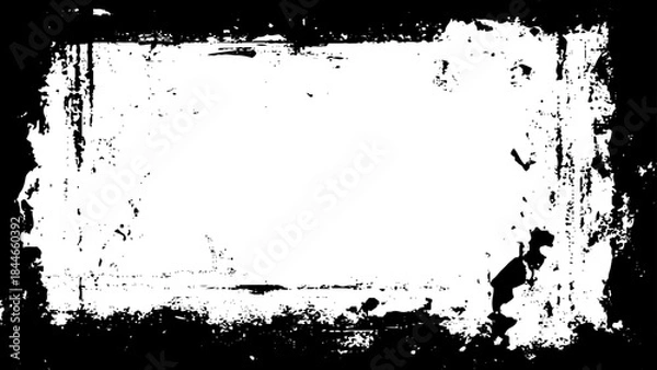 Fototapeta Grunge Black and White Frames . 