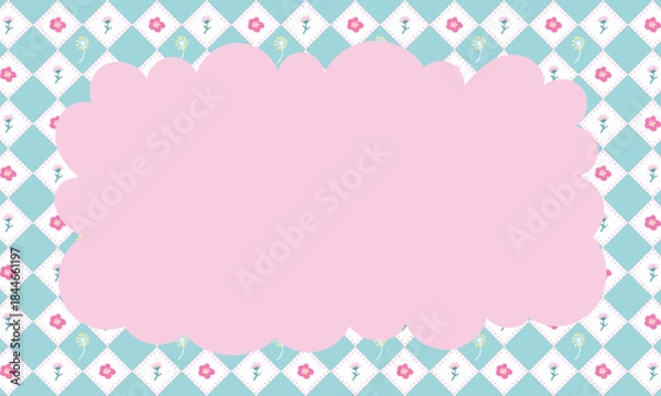 Obraz Cute pastel color poster background