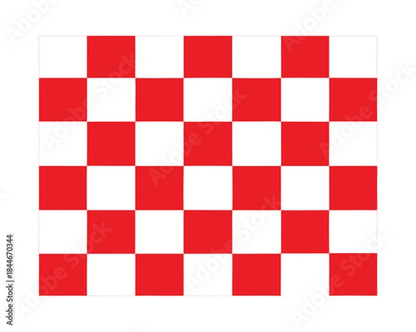 Obraz Red and White Checkered Pattern Background for Design and Layout