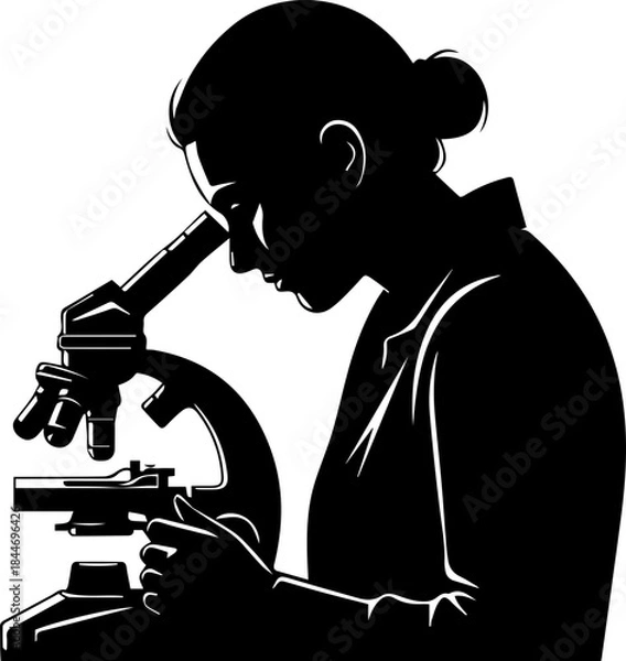 Obraz illustration of a microscope