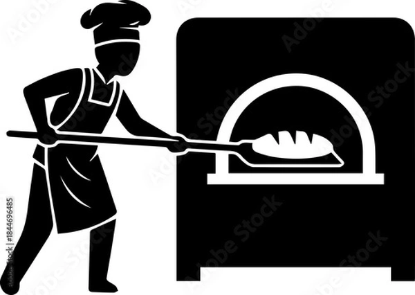 Obraz waiter holding tray