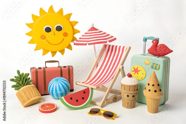 Obraz set of easter elements