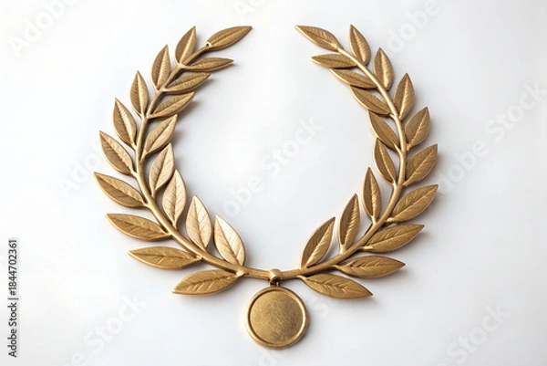 Obraz gold laurel wreath