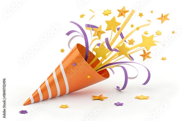 Obraz party hat and balloons