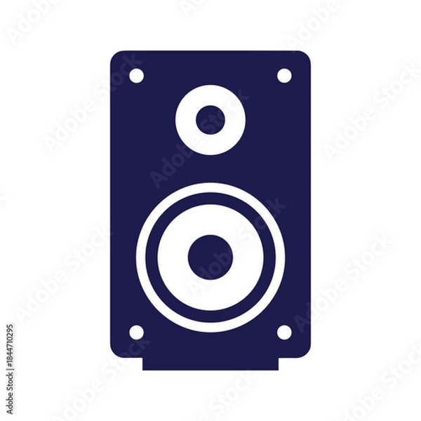 Obraz Simple speaker icon on white background