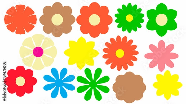 Fototapeta seamless pattern with flowers