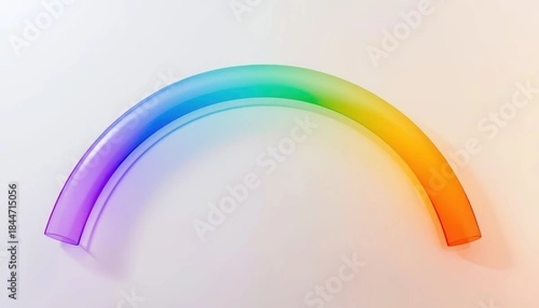 Obraz Rainbow gradient arc on soft background
