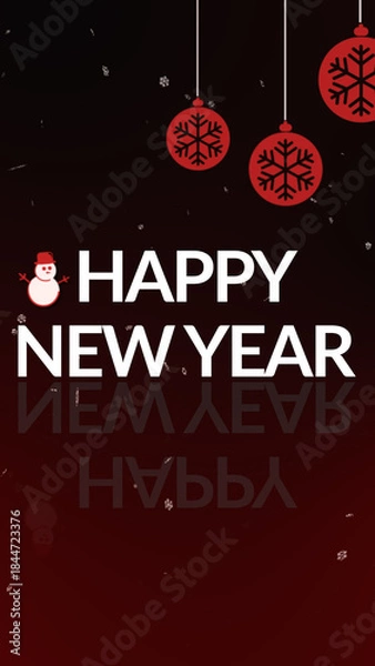 Fototapeta Vertical New Year Countdown 01